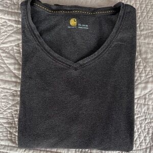 Carhartt Chocolate V-Neck Long Sleeve